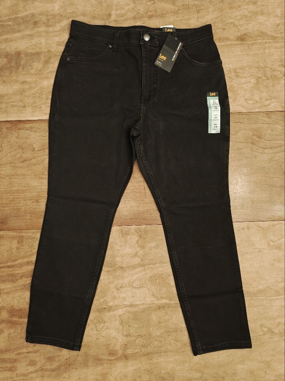 Lee Ultra Lux Comfort Skinny Jeans – Size 14 S Petite – Black – NWT